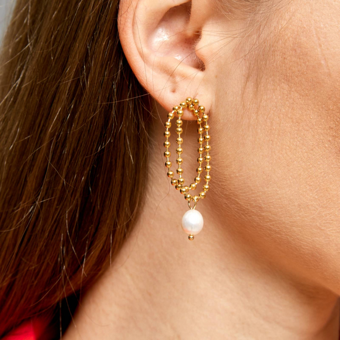 Cercei Alexis Collection ALX87957 placati cu aur 18K [2]