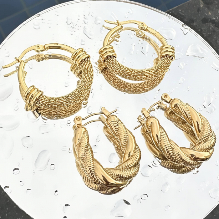 Cercei Alexis Collection ALX88150 placati cu aur 18K [2]