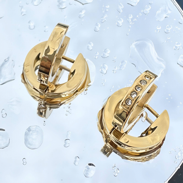 Cercei Alexis Collection ALX88156 placati cu aur 18K [2]