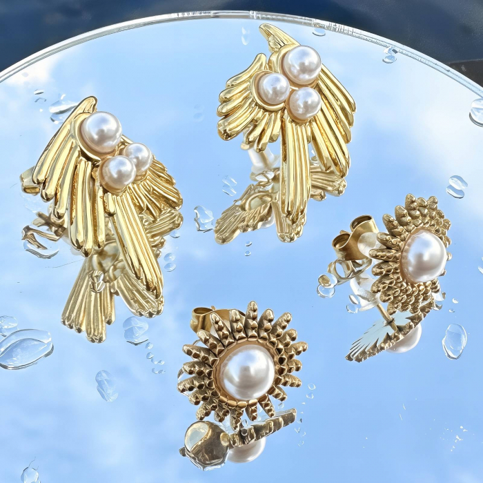 Cercei Alexis Collection ALX89213 placati cu aur 18K [2]