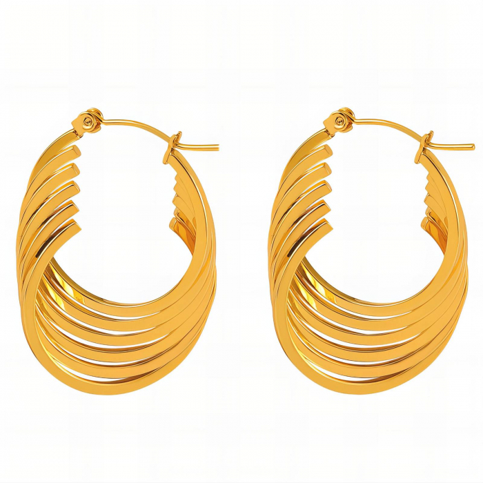 Cercei Alexis Collection ALX89278 placati cu aur 18K [1]