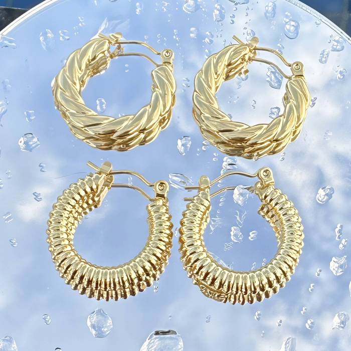Cercei Alexis Collection ALX89287 placati cu aur 18K [2]