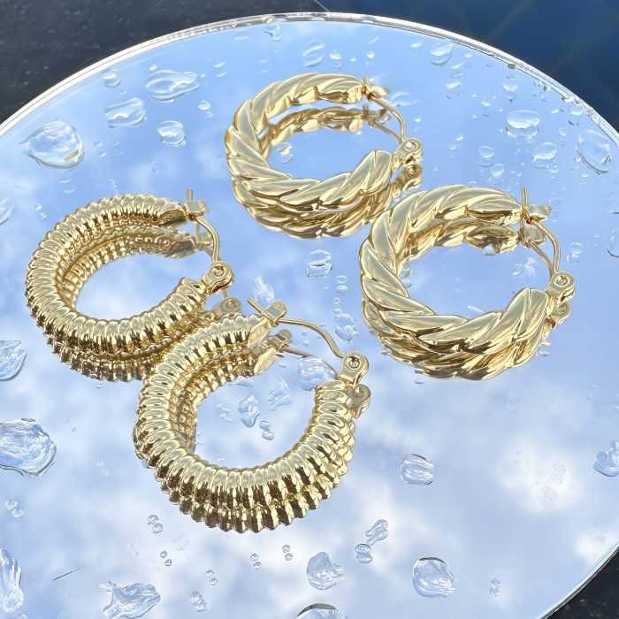 Cercei Alexis Collection ALX89292 placati cu aur 18K [2]