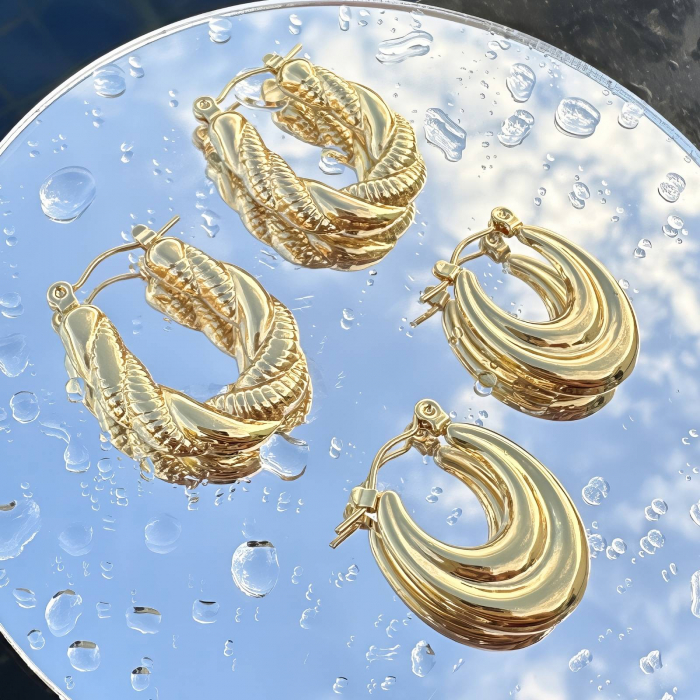Cercei Alexis Collection ALX89344 placati cu aur 18K [2]
