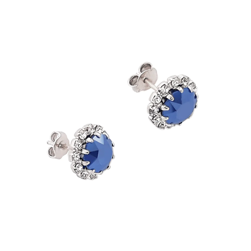 Cercei cristale Swarovski 3514 Corinne Royal Blue [2]