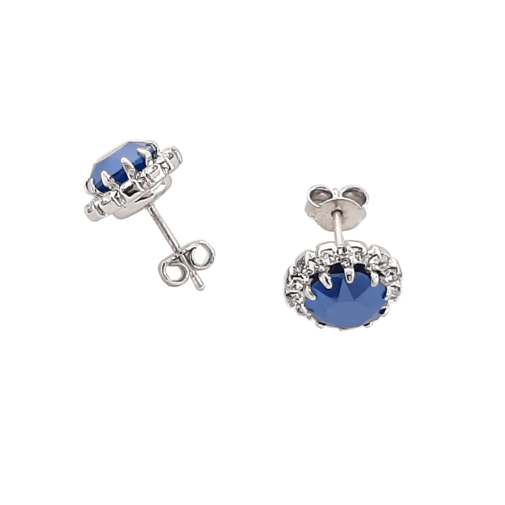 Cercei cristale Swarovski 3514 Corinne Royal Blue [3]
