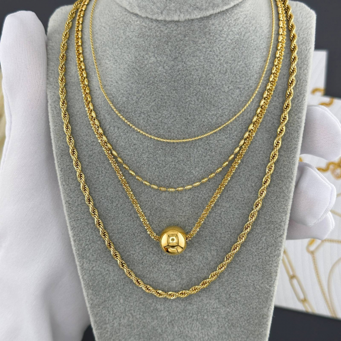 Colier Alexis Collection ALX87916C placat cu aur 18K [2]