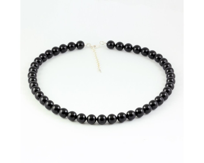 Colier din argint cu perle de cultura Primero Purity Mystic Black 10mm [3]