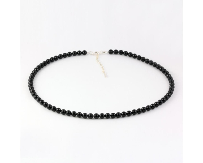 Colier din argint cu perle de cultura Primero Purity Mystic Black 6mm [3]