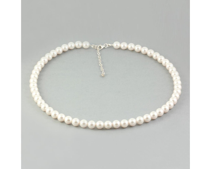 Colier din argint cu perle de cultura Primero Purity White 8mm [2]