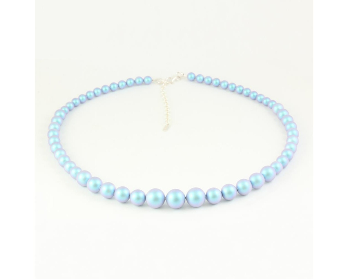 Colier din argint cu perle de cultura Primero Serenity Iridescent Light Blue [3]