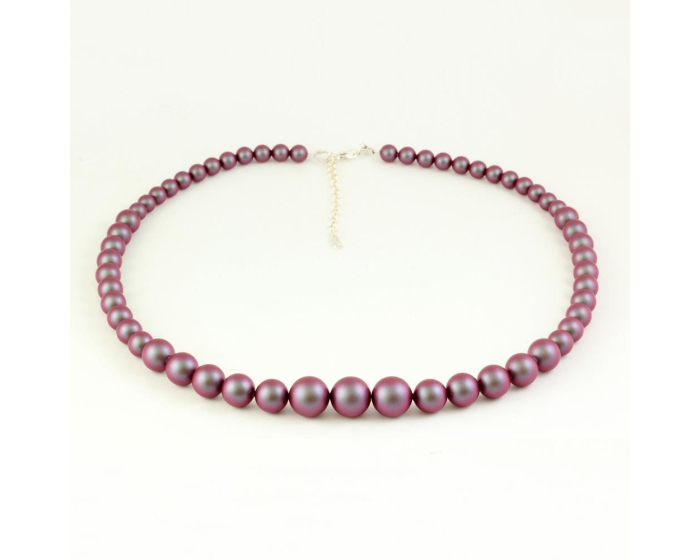 Colier din argint cu perle de cultura Primero Serenity Iridescent Red [3]