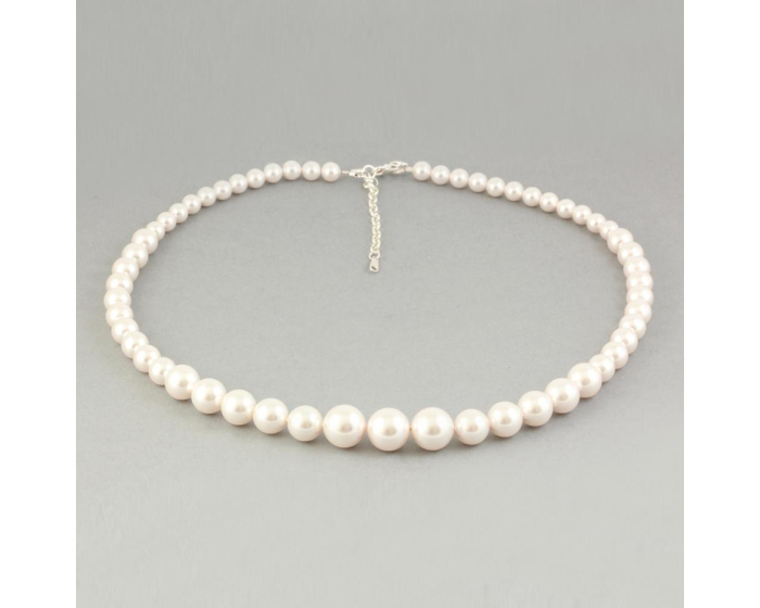 Colier din argint cu perle de cultura Primero Serenity White [3]