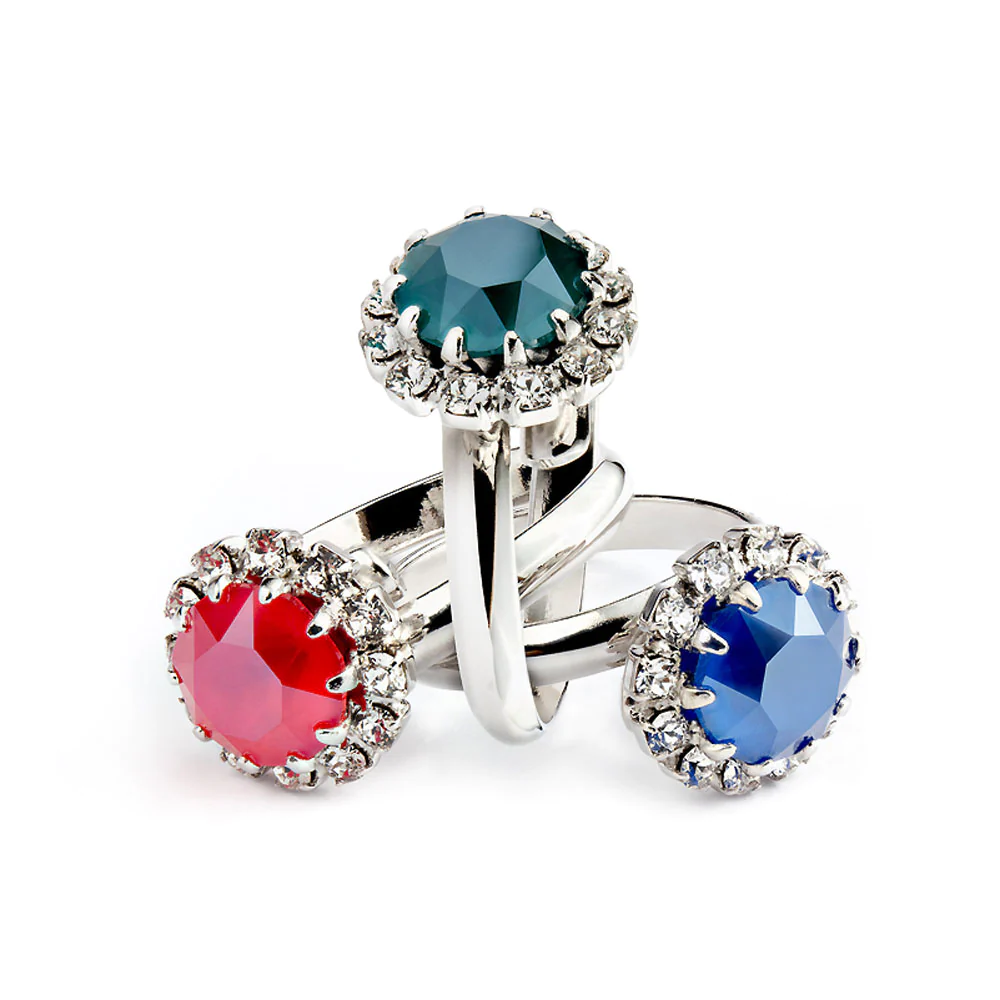 Inel cristale Swarovski 7040 Corinne Royal Red [3]
