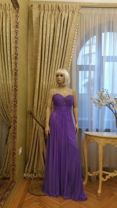 Rochie Jovani JVN90341 mov lunga de seara in clos din tulle [2]