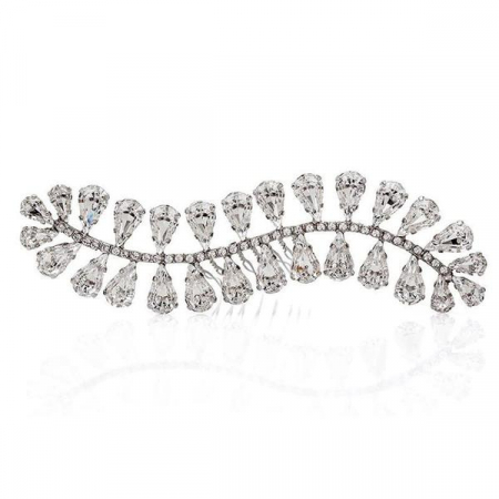 Accesorii par cristale Swarovski - Accesoriu par mireasa cristale Swarovski 8219 Wavy Sea Crystal