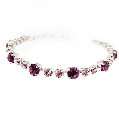 Bratari cristale Swarovski - Bratara cristale Swarovski 2068 Amethyst & Light Amethyst