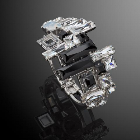 Bratara cristale Swarovski 2142 Black & White [1]