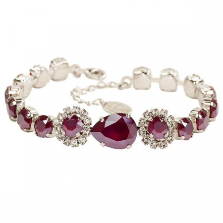 Bratari cristale Swarovski - Bratara cristale Swarovski 2605 Dark Royal Red