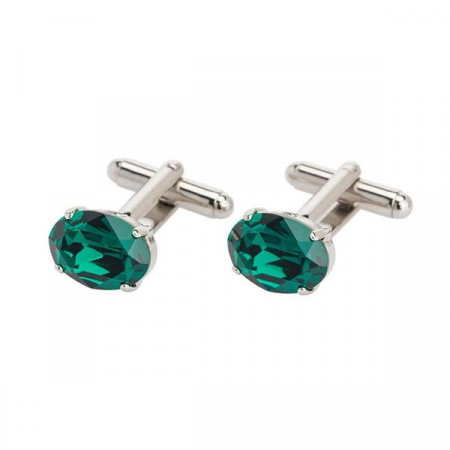 Butoni cristale Swarovski - Butoni cristale Swarovski 4100 Emerald