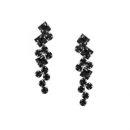 Cercei cristale Swarovski - Cercei cristale Swarovski 3615 Annie Jet