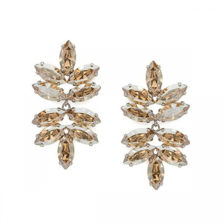 Cercei cristale Swarovski - Cercei cristale Swarovski 3545 Beatrice Golden Shadow