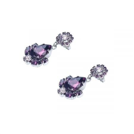 Cercei cristale Swarovski 3598 Francesca Amethyst [2]