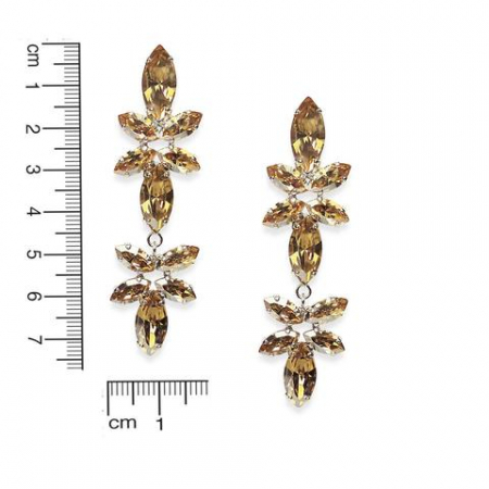 Cercei cristale Swarovski 3591 Lorelei Golden Shadow [1]