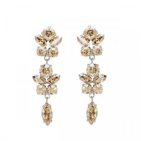 Cercei cristale Swarovski - Cercei cristale Swarovski 3163L Marielle Gold Shadow