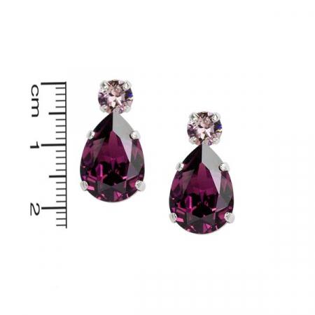 Cercei cristale Swarovski 3082 Petra Amethyst [1]