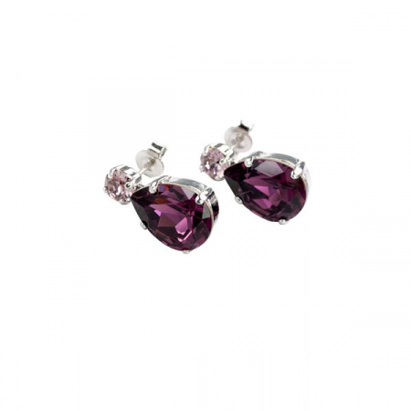 Cercei cristale Swarovski 3082 Petra Amethyst [2]