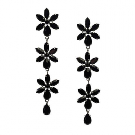 Cercei cristale Swarovski - Cercei cristale Swarovski 3594 Purity Jet