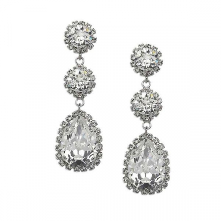 Cercei cristale Swarovski - Cercei cristale Swarovski 3529 Tear Crystal
