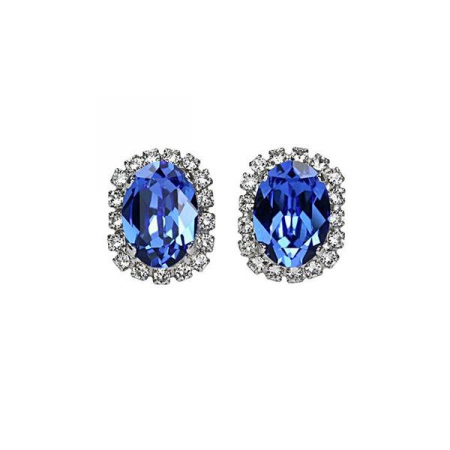 Cercei cristale Swarovski 3606 Vivian Saphire [1]
