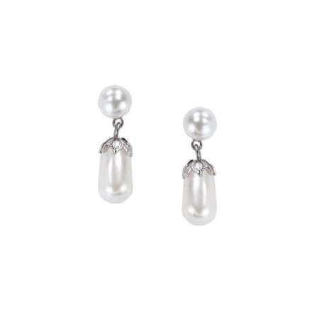 Cercei cristale Swarovski - Cercei perle Swarovski 3262 White Pearl