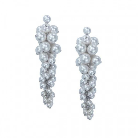 Cercei cristale Swarovski - Cercei perle Swarovski 3361 Bryani White Pearl