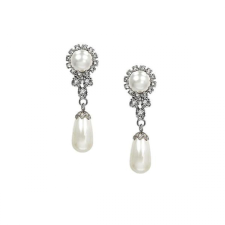 Cercei perle Swarovski Flower Pearl [0]