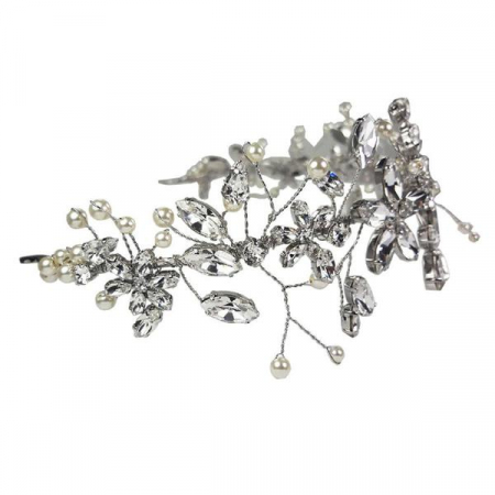 Diadema mireasa cristale Swarovski 8229 Cherry Flower Crystal [1]
