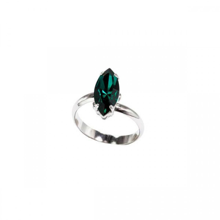 Inele cristale Swarovski - Inel cristale Swarovski 7024 Emerald
