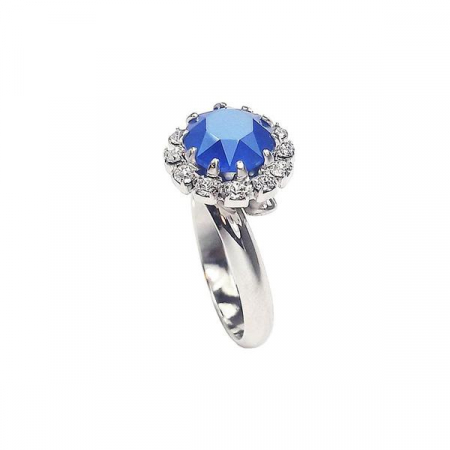 Inele cristale Swarovski - Inel cristale Swarovski 7040 Corinne Royal Blue