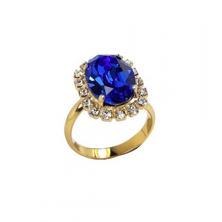 Inel cristale Swarovski 7053 Vivian Saphire G [1]
