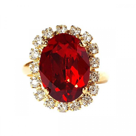 Inel cristale Swarovski 7053 Vivian Siam G [2]