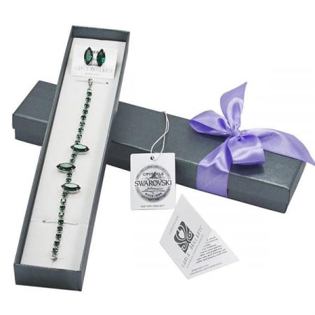 Seturi cadou cristale Swarovski - Set cadou cristale Swarovski Amina Emerald