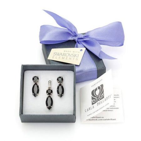 Seturi cadou cristale Swarovski - Set cadou cristale Swarovski Arianne Jet