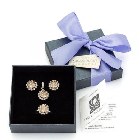 Seturi cadou cristale Swarovski - Set cadou cristale Swarovski Celine Golden Shadow