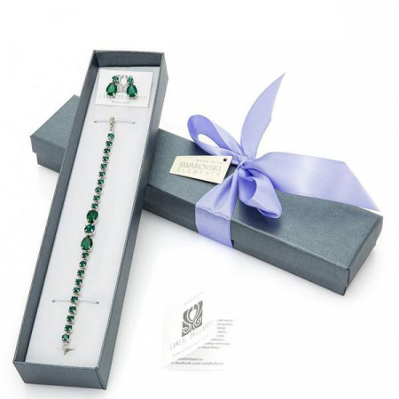 Seturi cadou cristale Swarovski - Set cadou cristale Swarovski Emerald