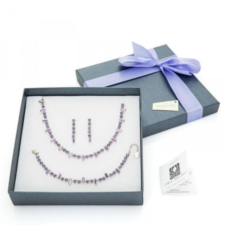 Seturi cadou cristale Swarovski - Set cadou cristale Swarovski Iris Violet &Tanzanite