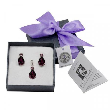 Seturi cadou cristale Swarovski - Set cadou cristale Swarovski Petra Amethyst & Light Amethyst