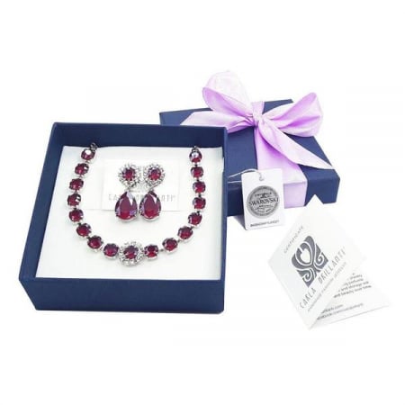 Seturi cadou cristale Swarovski - Set cadou cristale Swarovski Dark Royal Red