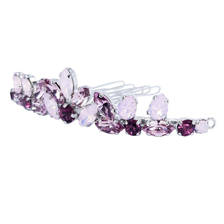 Accesoriu par cristale Swarovski 8161 Little Princess Amethyst & Rose Opal [1]